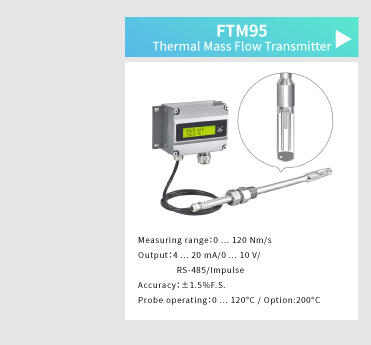 FTM94/95 Industrial High Accuracy Thermal Mass Flow Transmitter