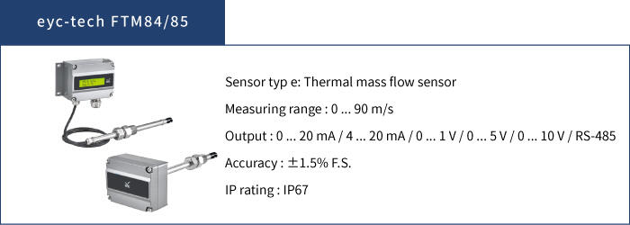 FTM84/85 Industrial High Accuracy Thermal Air Velocity Transmitter