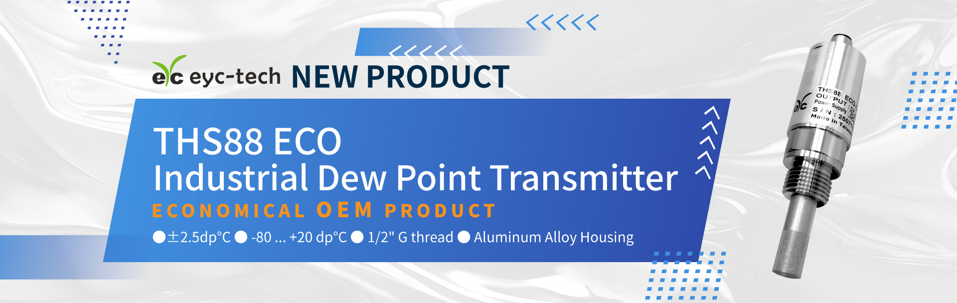New Launch|eyc-tech THS88ECO Industrial Dew Point Transmitter New Launch|eyc-tech THS88ECO Industrial Dew Point Transmitter