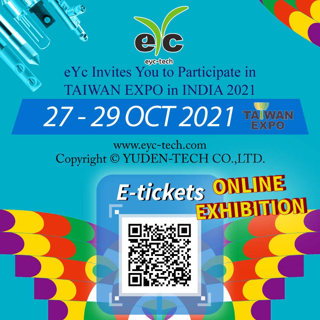 eYc TAIWAN Expo in India 27-29 October 2021 invitation eYc TAIWAN Expo in India 27-29 October 2021 invitation