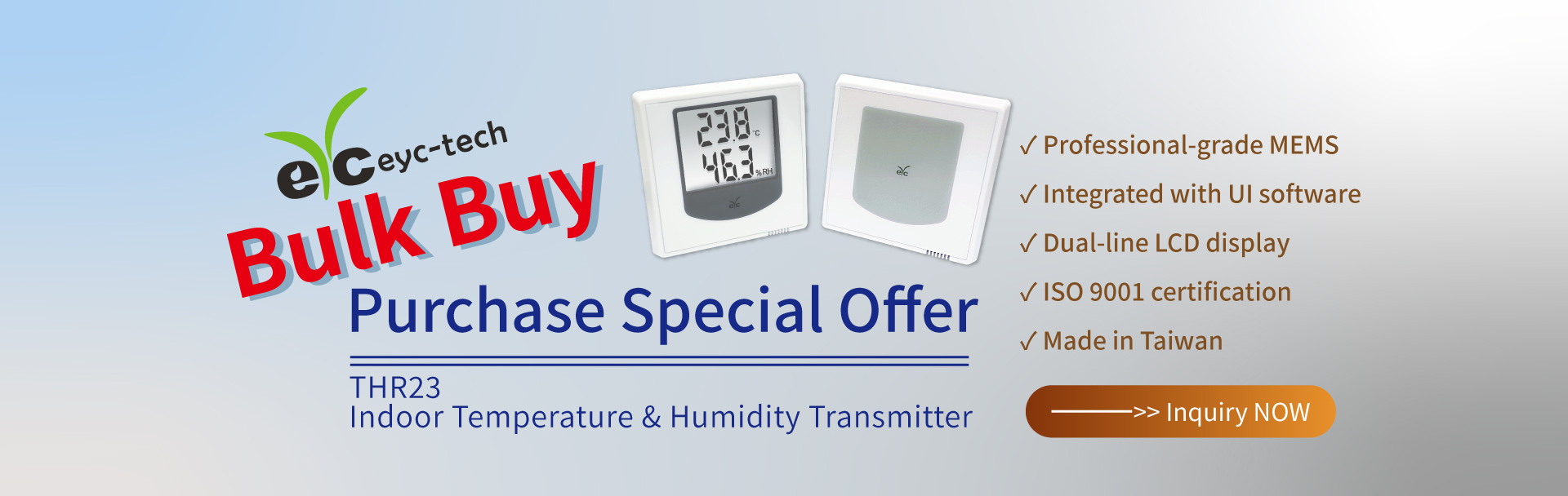 THR23 Indoor Temperature & Humidity Transmitter– Bulk Purchase Special Offer THR23 Indoor Temperature & Humidity Transmitter– Bulk Purchase Special Offer